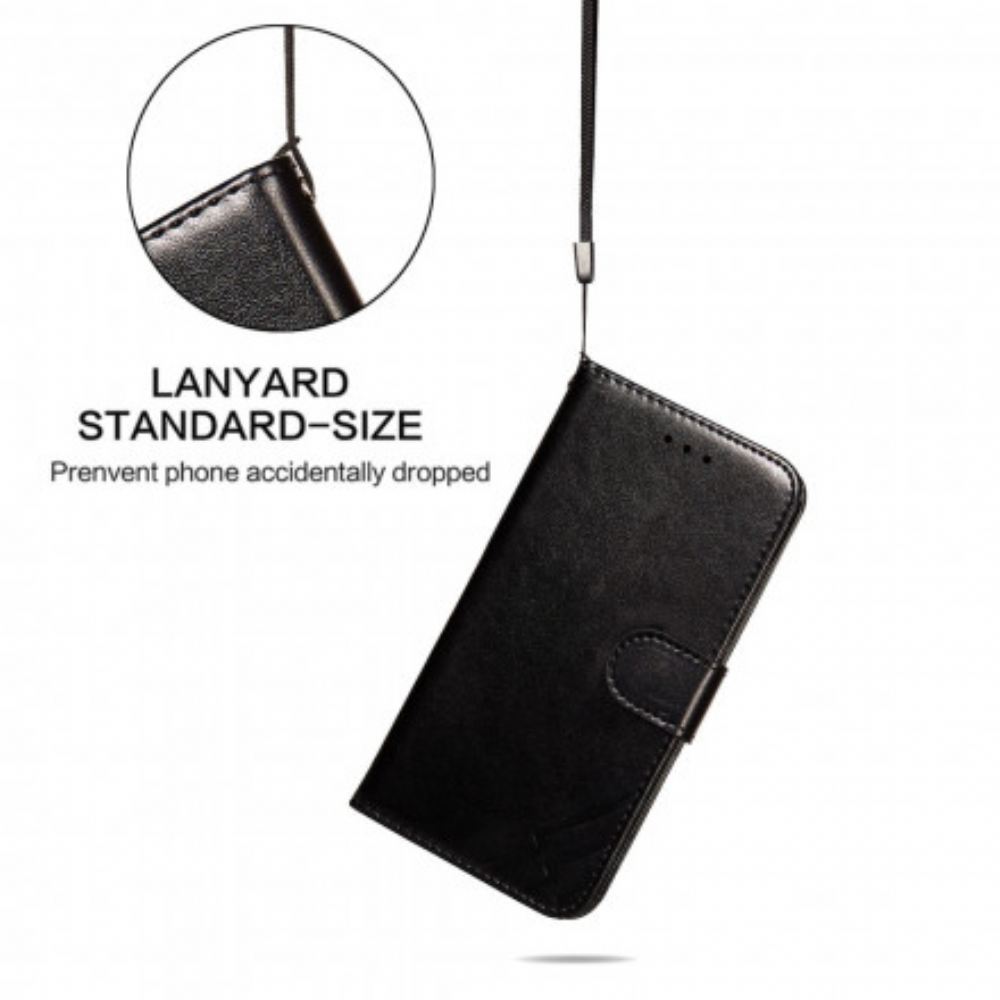 Kožené Pouzdro Na Samsung Galaxy S21 5G Bleskový Design S Koženým Efektem