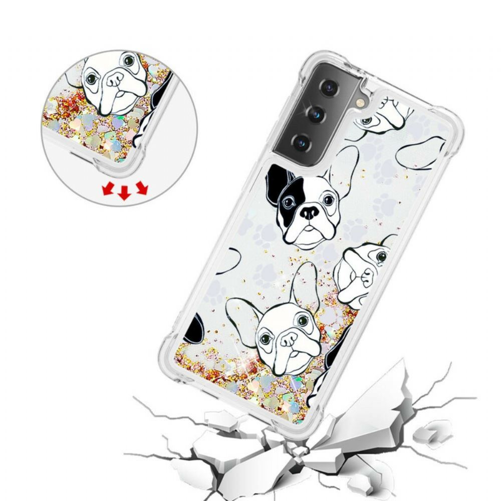Kryt Na Samsung Galaxy S21 5G Pan Psí Třpyt