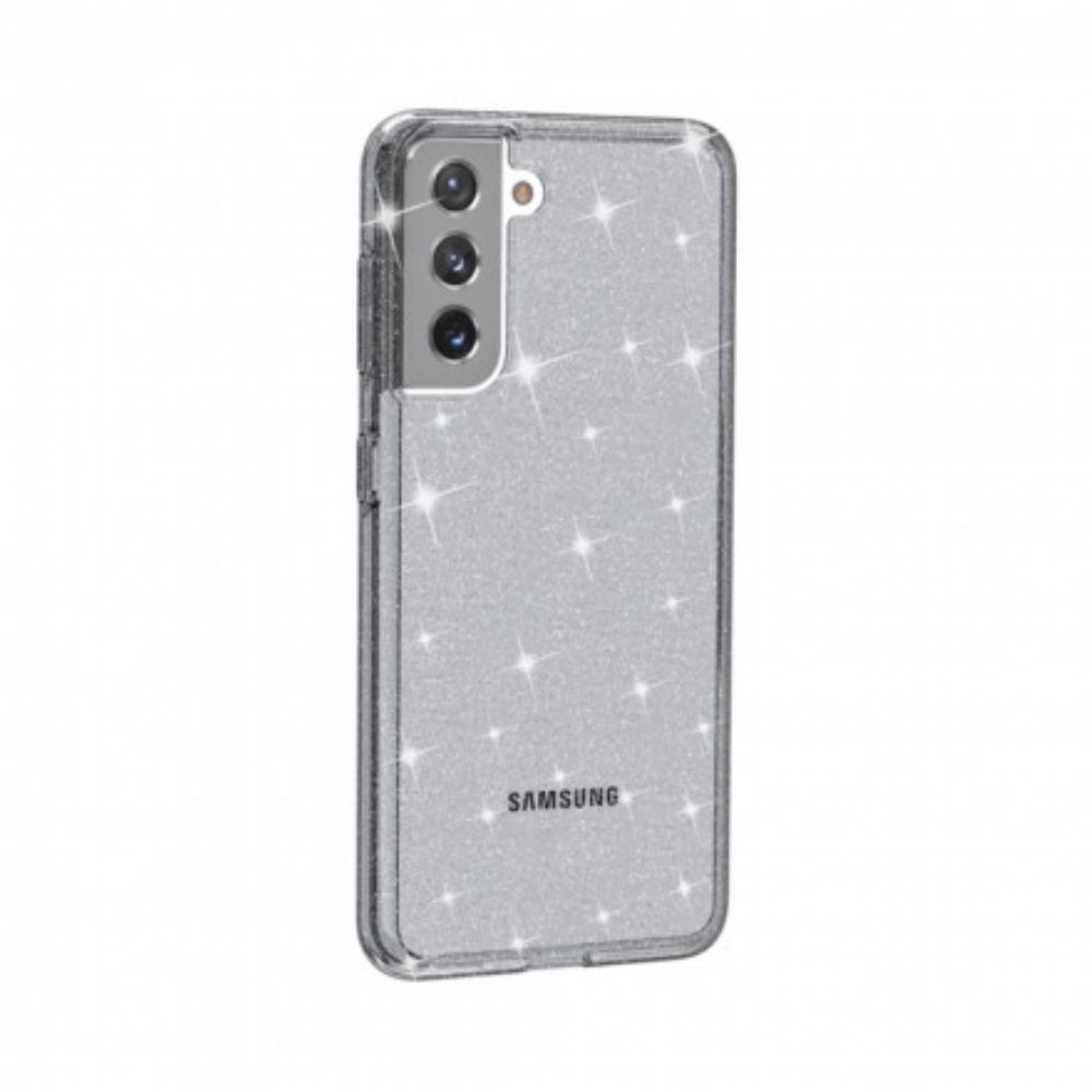 Kryt Na Samsung Galaxy S21 5G Průhledné Flitry