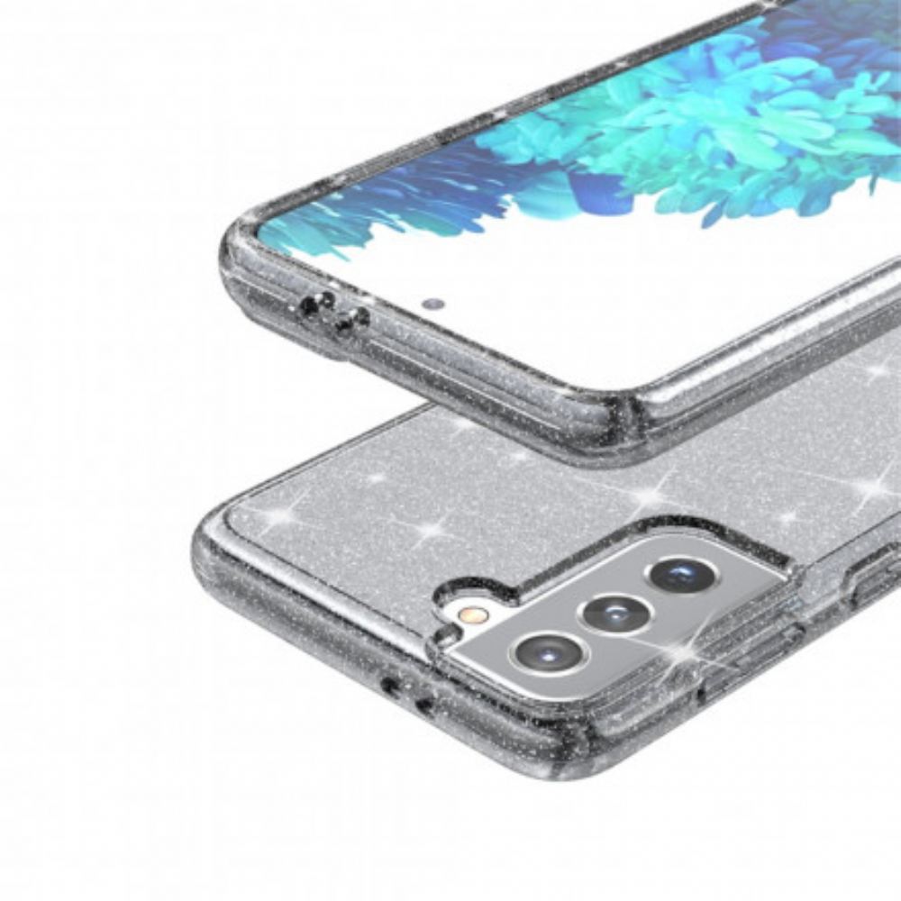 Kryt Na Samsung Galaxy S21 5G Průhledné Flitry