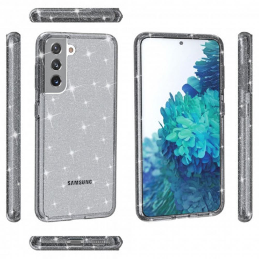 Kryt Na Samsung Galaxy S21 5G Průhledné Flitry