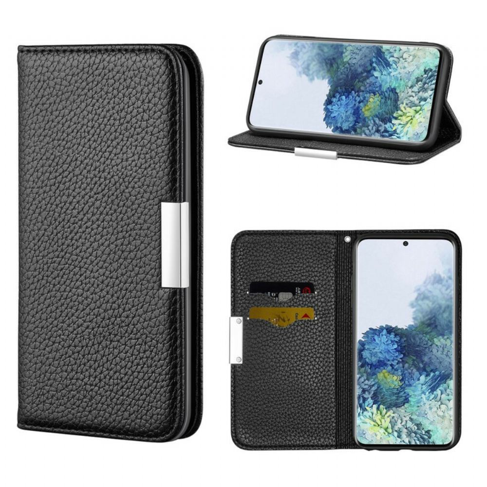 Kryty Na Mobil Na Samsung Galaxy S21 5G Flipové Pouzdro Umělá Kůže Litchi Ultra Chic