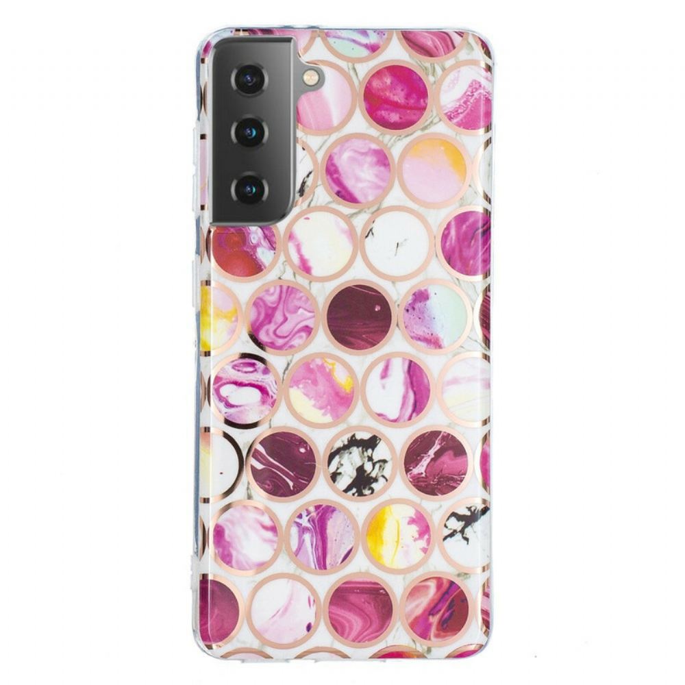 Kryty Na Mobil Na Samsung Galaxy S21 5G Geometrický Mramor