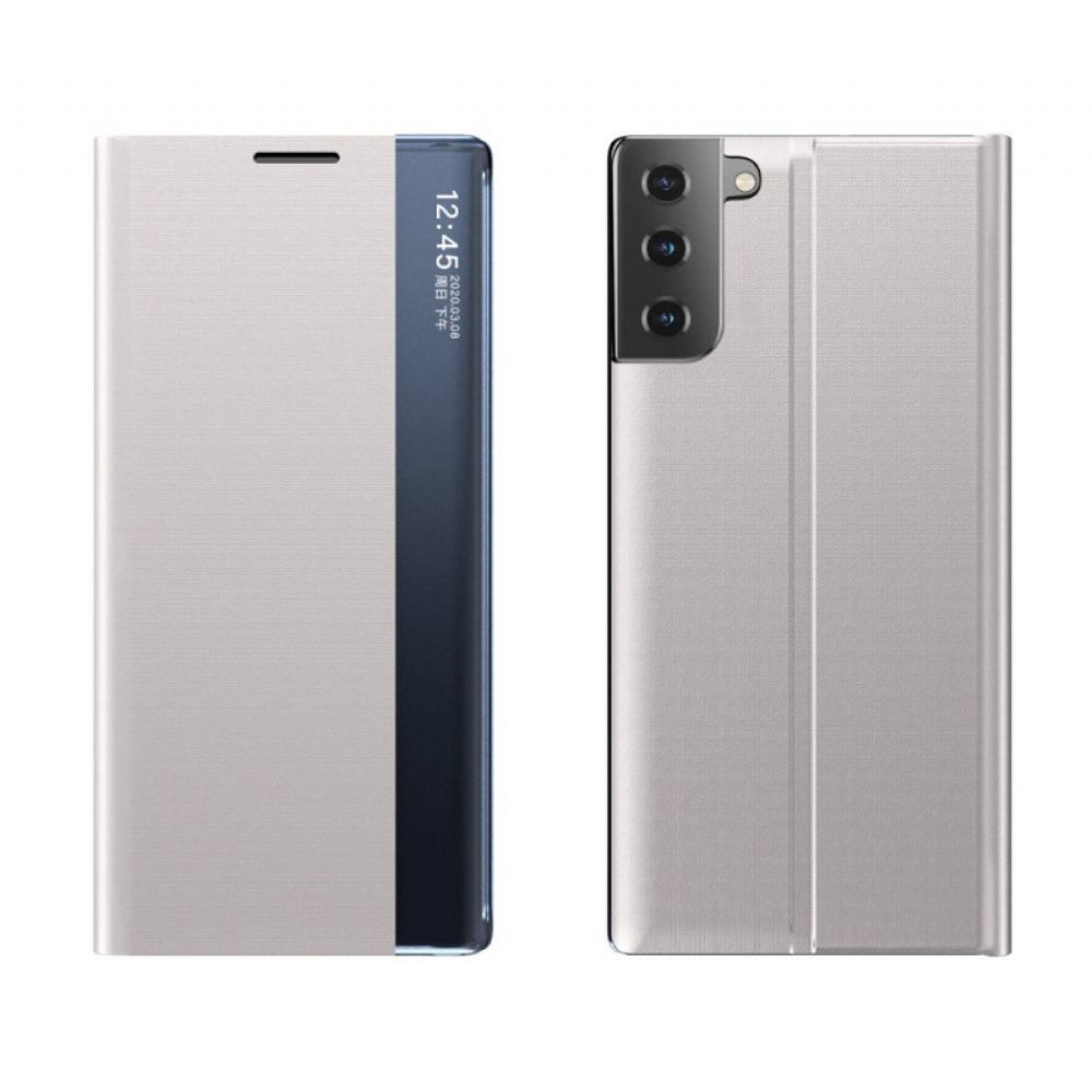 Kryty Na Mobil Na Samsung Galaxy S21 5G Texturovaná Umělá Kůže