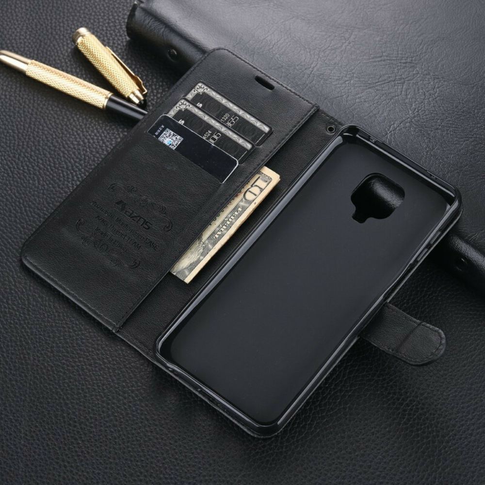 Flipové Pouzdro Na Xiaomi Redmi Note 9S / Note 9 Pro Azns Umělá Kůže