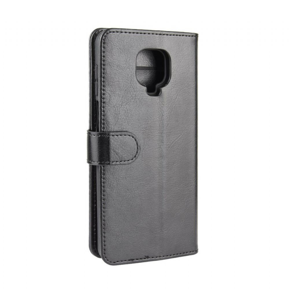 Flipové Pouzdro Na Xiaomi Redmi Note 9S / Note 9 Pro Klasický Kožený Efekt