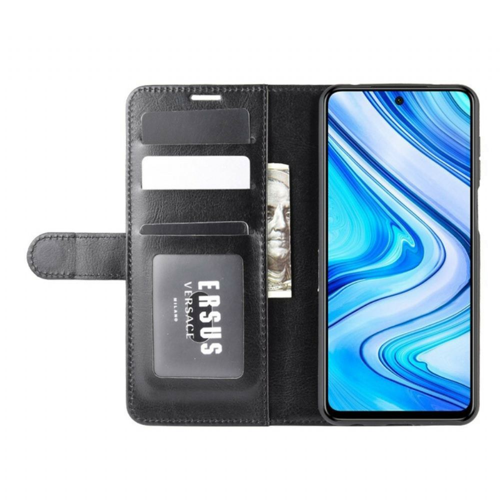 Flipové Pouzdro Na Xiaomi Redmi Note 9S / Note 9 Pro Klasický Kožený Efekt