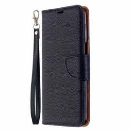 Flipové Pouzdro Na Xiaomi Redmi Note 9S / Note 9 Pro Kožený Efekt Litchi