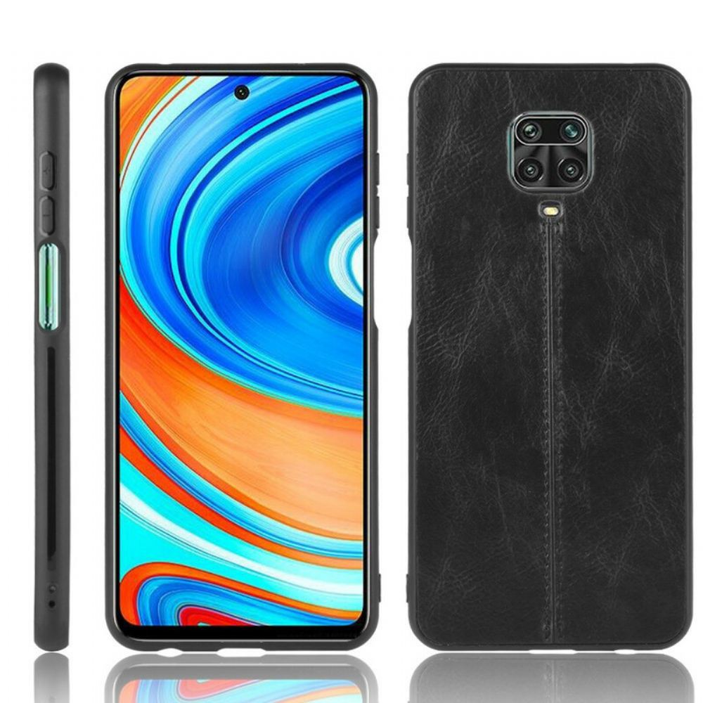 Kryt Na Xiaomi Redmi Note 9S / Note 9 Pro Efekt Švu Z Kůže