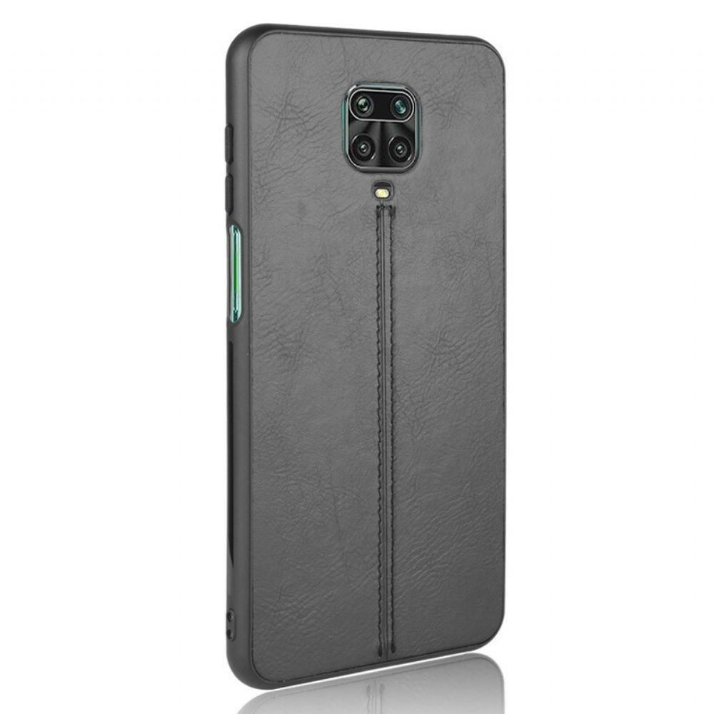 Kryt Na Xiaomi Redmi Note 9S / Note 9 Pro Efekt Švu Z Kůže