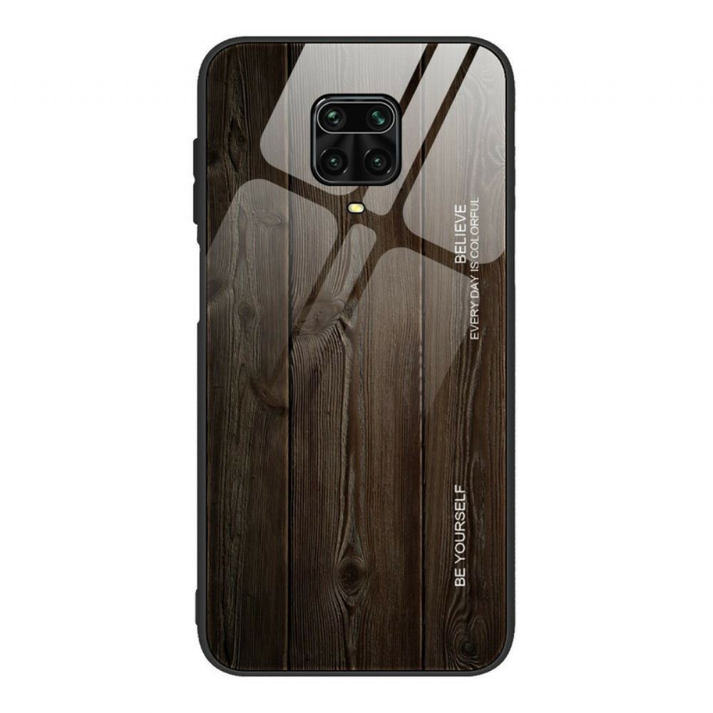 Kryt Na Xiaomi Redmi Note 9S / Note 9 Pro Tvrzené Sklo V Dřevěném Provedení