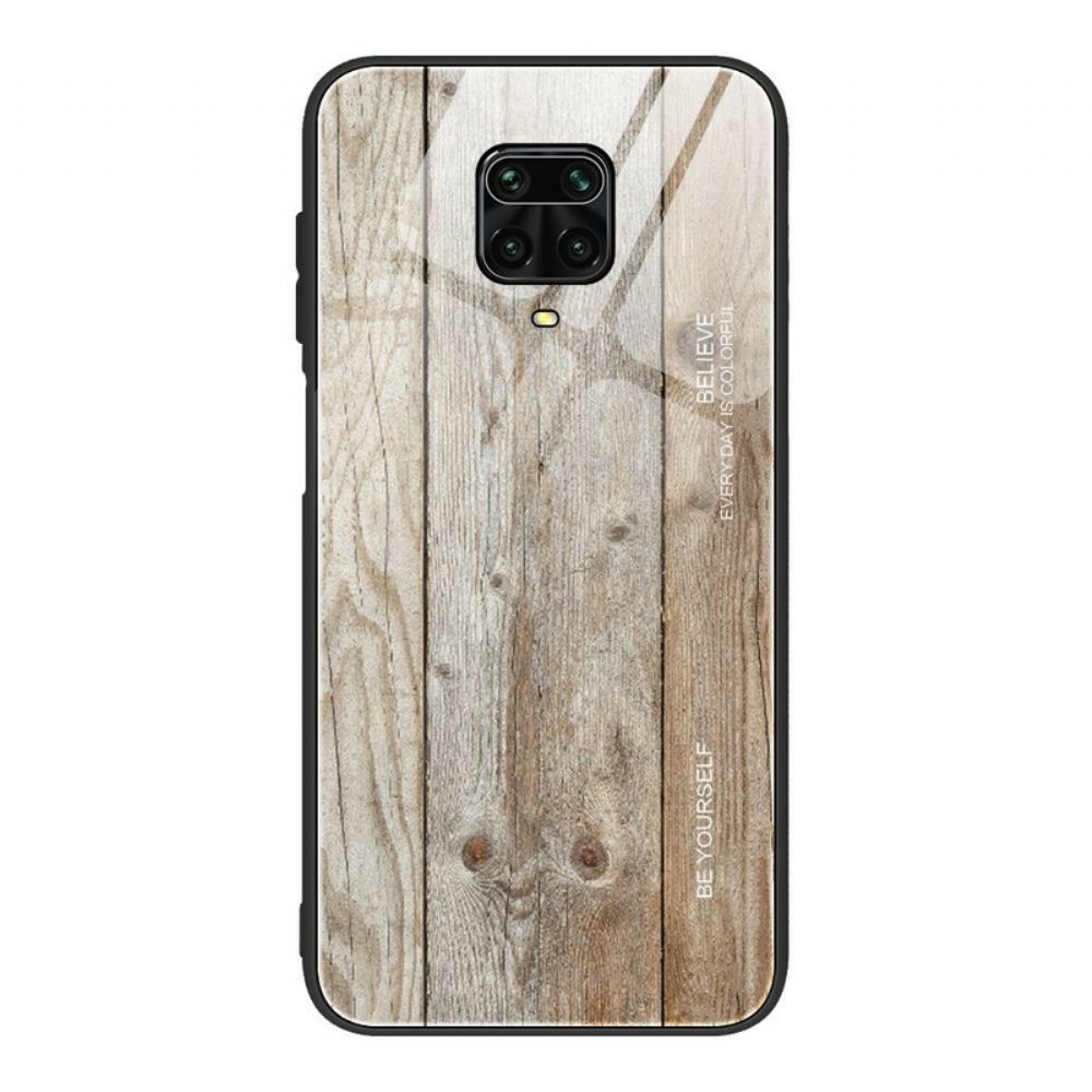 Kryt Na Xiaomi Redmi Note 9S / Note 9 Pro Tvrzené Sklo V Dřevěném Provedení