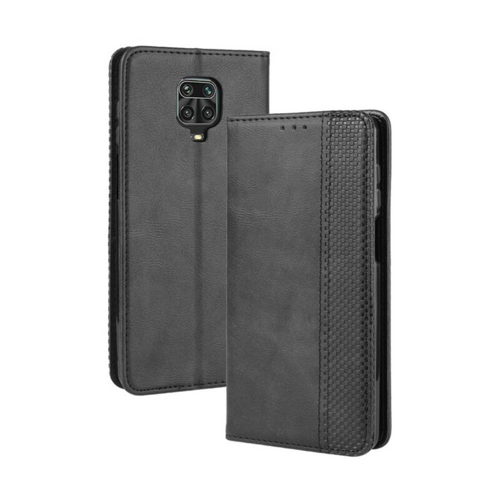 Kryty Na Mobil Na Xiaomi Redmi Note 9S / Note 9 Pro Flipové Pouzdro Stylizovaný Vintage Kožený Efekt