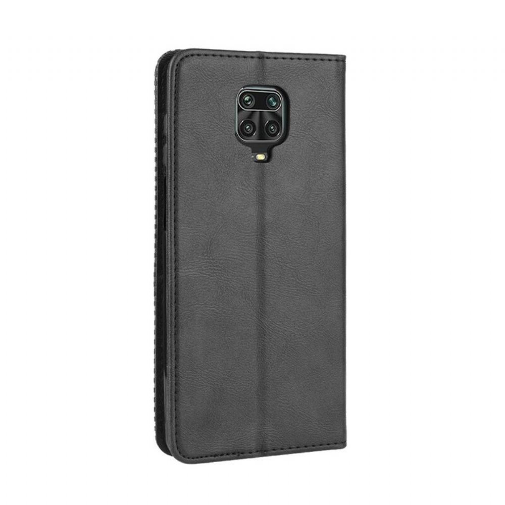 Kryty Na Mobil Na Xiaomi Redmi Note 9S / Note 9 Pro Flipové Pouzdro Stylizovaný Vintage Kožený Efekt