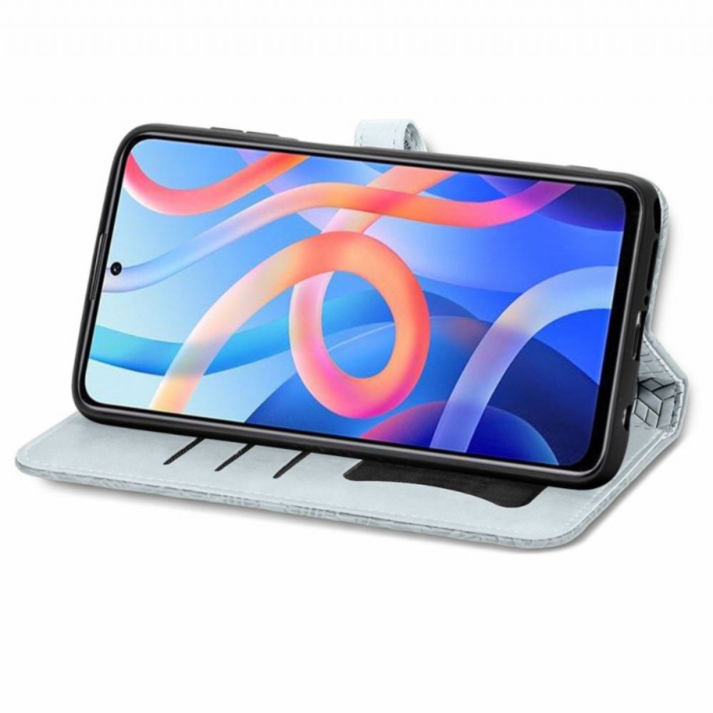Flipové Pouzdro Na Poco M4 Pro 5G Kmenové Listy