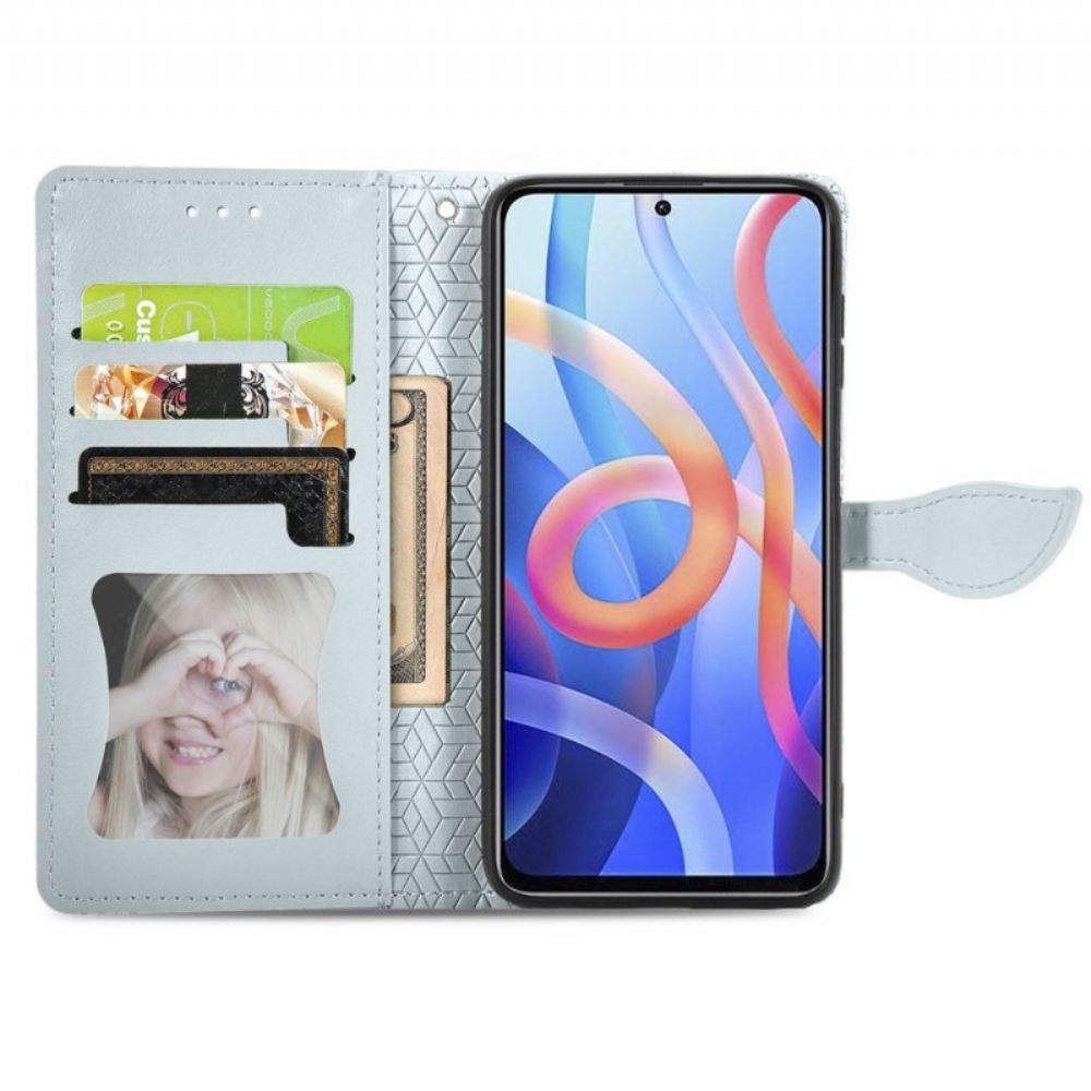 Flipové Pouzdro Na Poco M4 Pro 5G Kmenové Listy