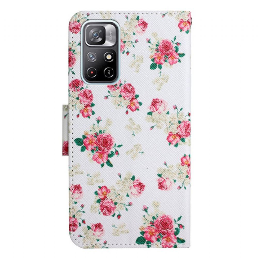 Flipové Pouzdro Na Poco M4 Pro 5G Liberty Royal Flowers