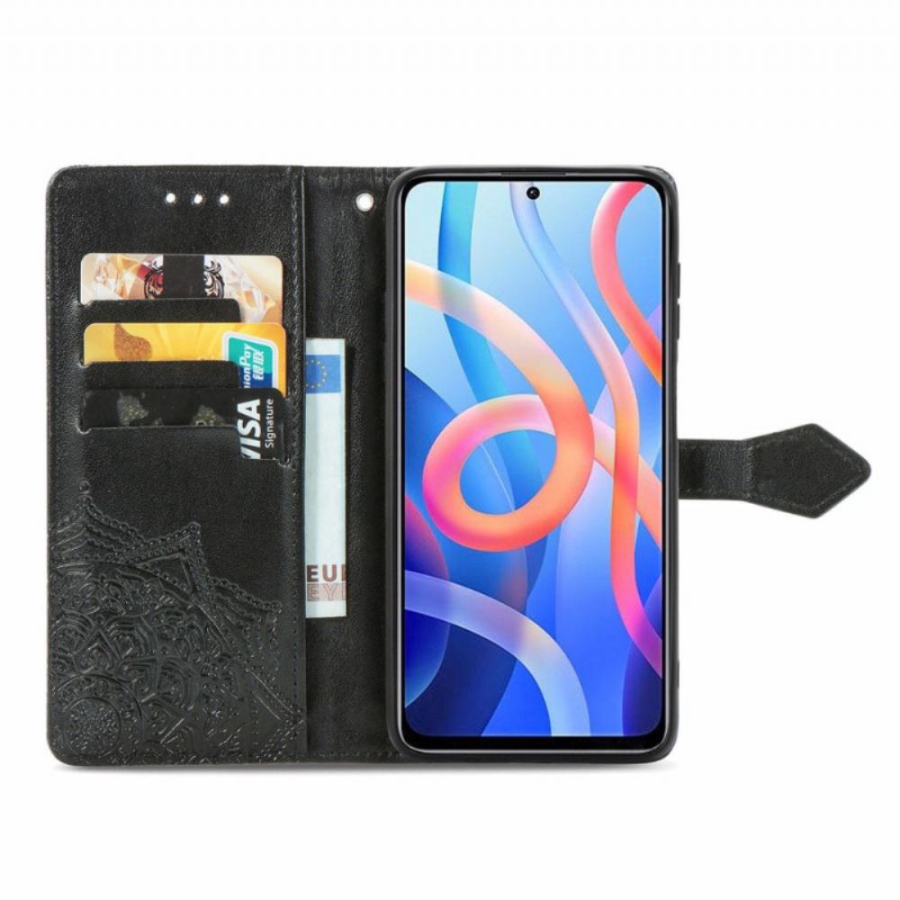 Flipové Pouzdro Na Poco M4 Pro 5G Středověká Mandala