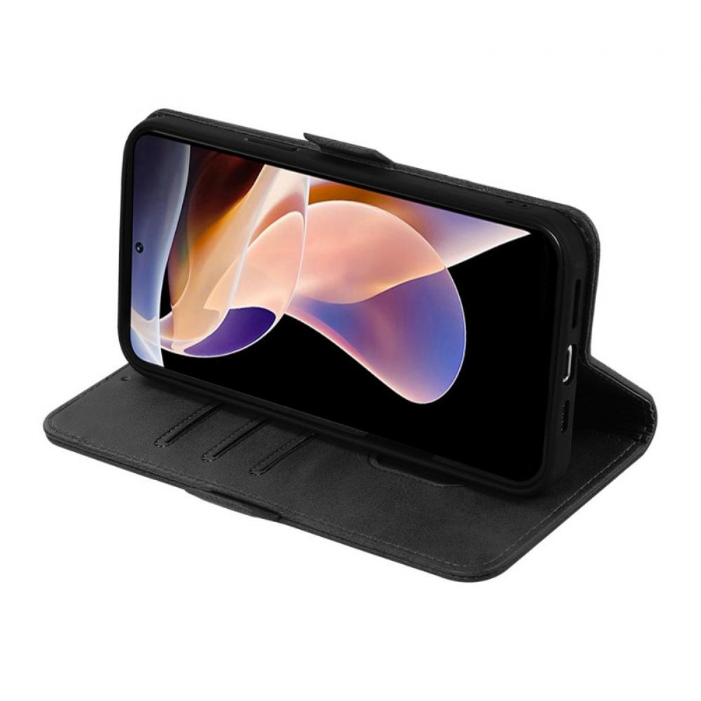 Kožené Pouzdro Na Poco M4 Pro 5G Kočka A Motýli