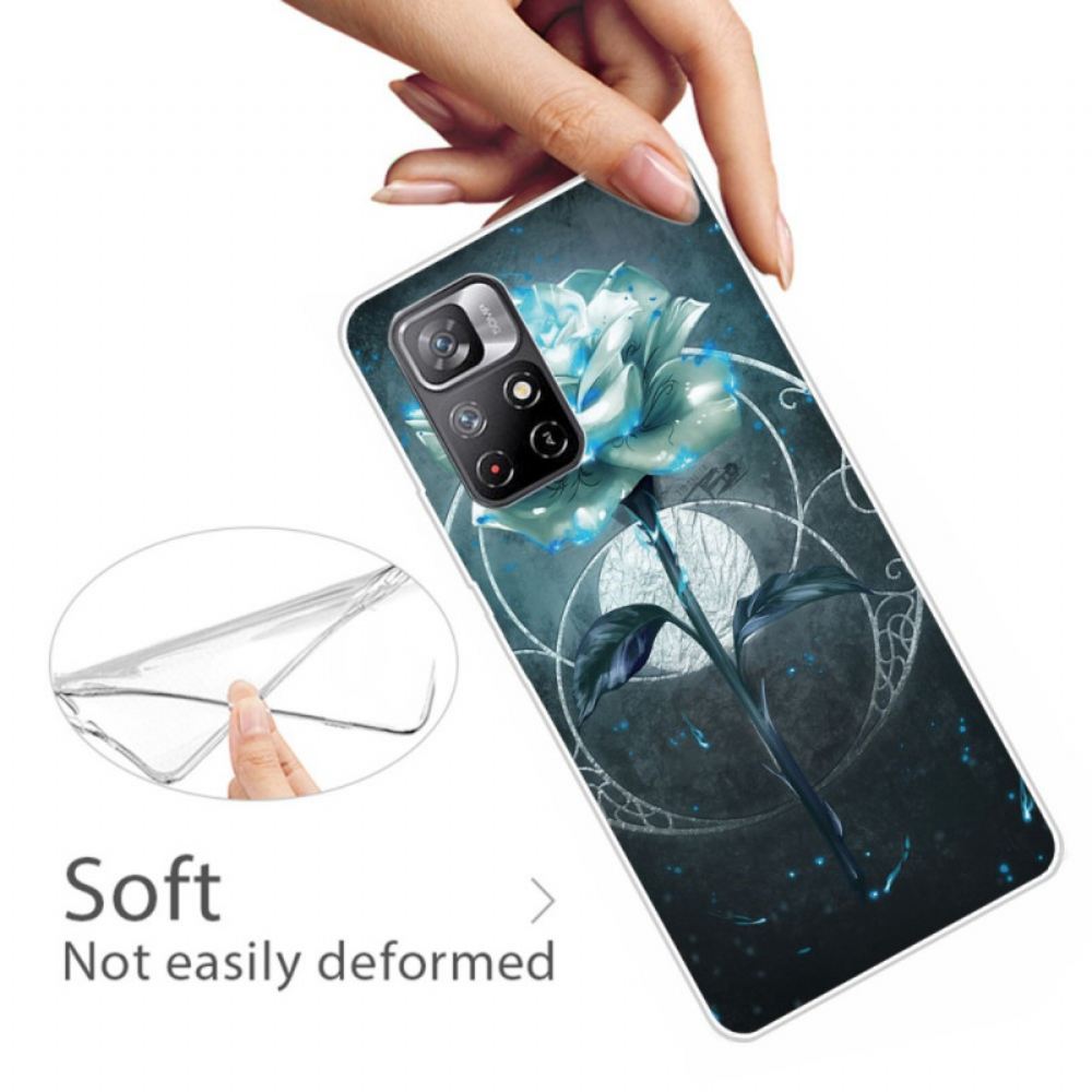 Kryt Na Poco M4 Pro 5G Flexibilní Růžová Zelená