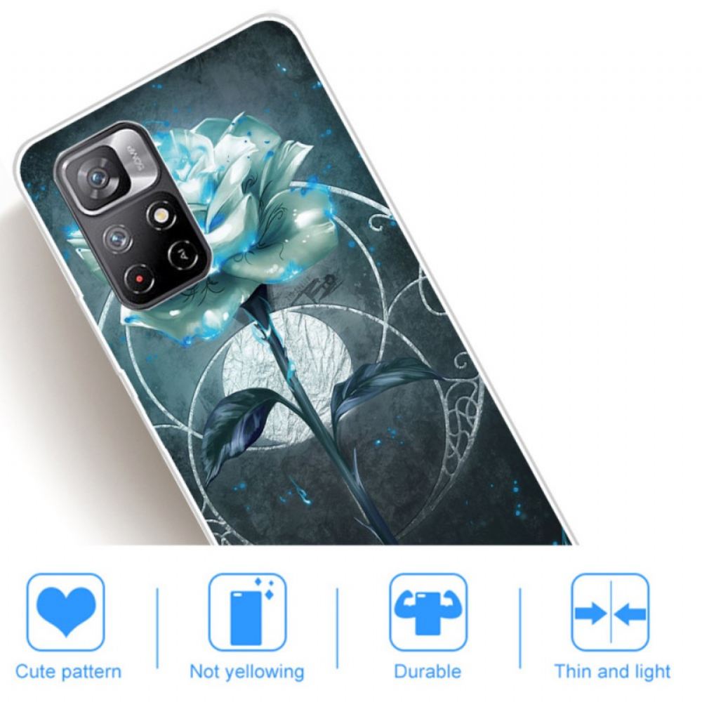 Kryt Na Poco M4 Pro 5G Flexibilní Růžová Zelená