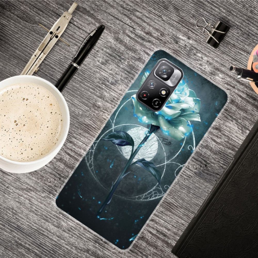 Kryt Na Poco M4 Pro 5G Flexibilní Růžová Zelená