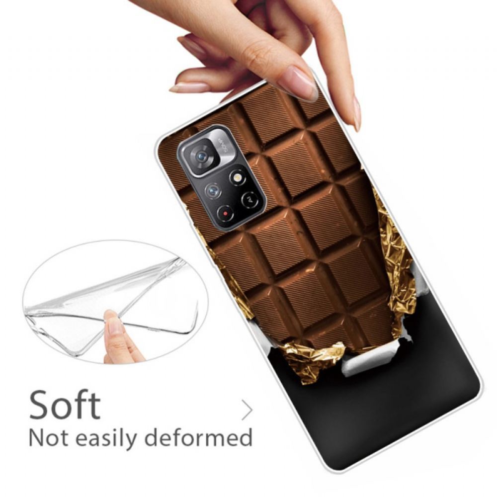 Kryt Na Poco M4 Pro 5G Flexibilní Čokoláda