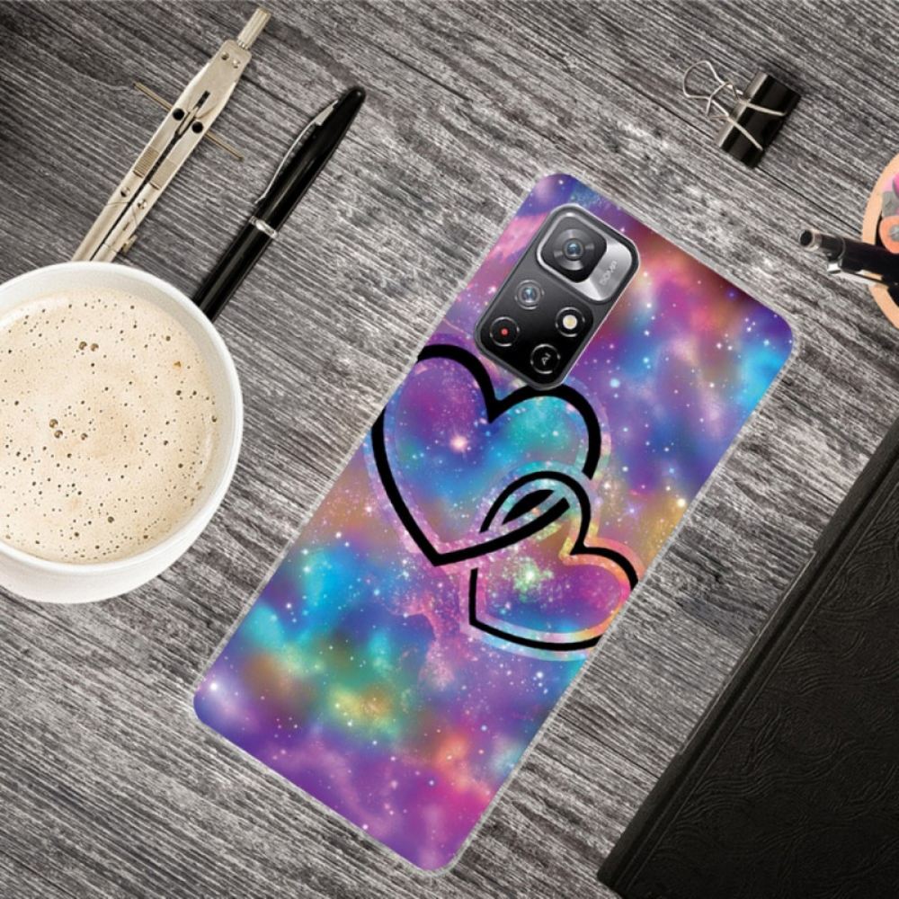 Kryt Na Poco M4 Pro 5G Spoutaná Srdce