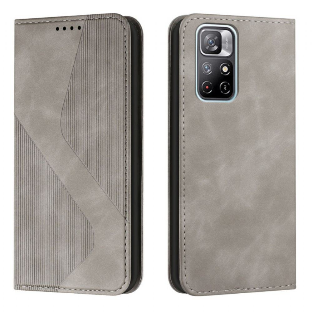 Kryty Na Mobil Na Poco M4 Pro 5G Flipové Pouzdro Kožený Styl S-design