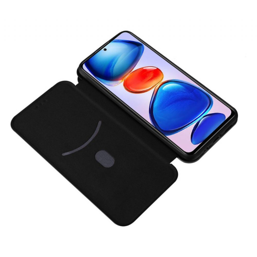 Kryty Na Mobil Na Poco M4 Pro 5G Flipové Pouzdro Uhlíkové Vlákno
