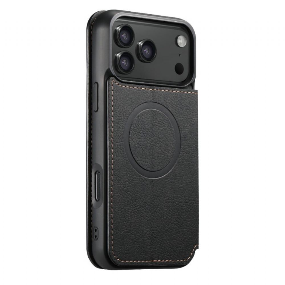 Kožené Pouzdro Folio Na iPhone 17 Pro Kompatibilní S Magsafe Vintage Design