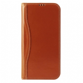 Kožené Pouzdro Folio Na iPhone 17 Pro Prémiový Kožený Design