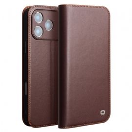 Kožené Pouzdro Folio Na iPhone 17 Pro Qialino