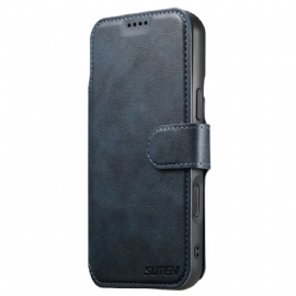 Kožený Kryt iPhone 17 Pro Magnetický S Retro Odnímatelným Pouzdrem