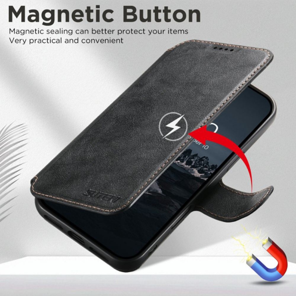 Kožený Kryt iPhone 17 Pro Magnetický S Retro Odnímatelným Pouzdrem