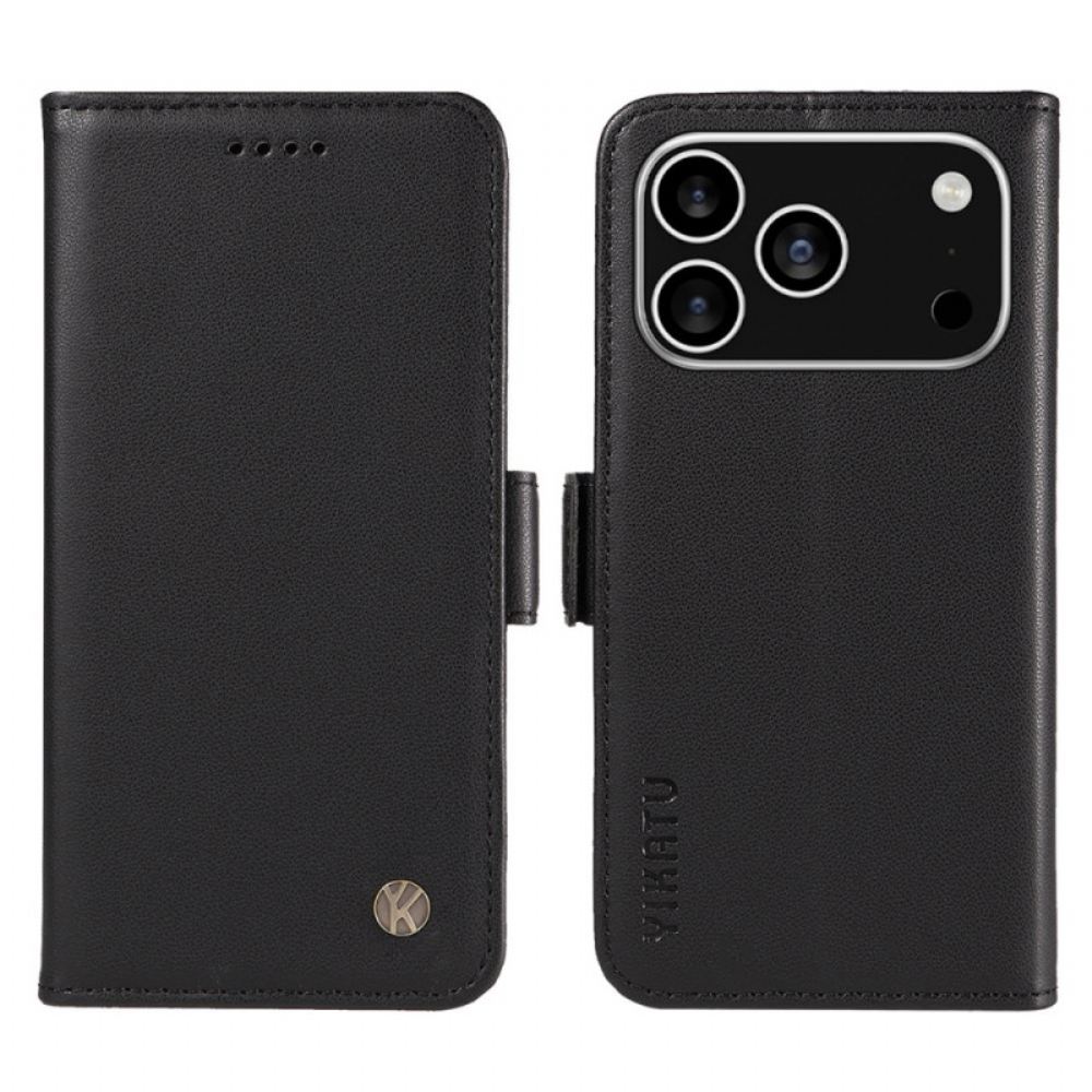 Kožený Kryt iPhone 17 Pro Yikatu