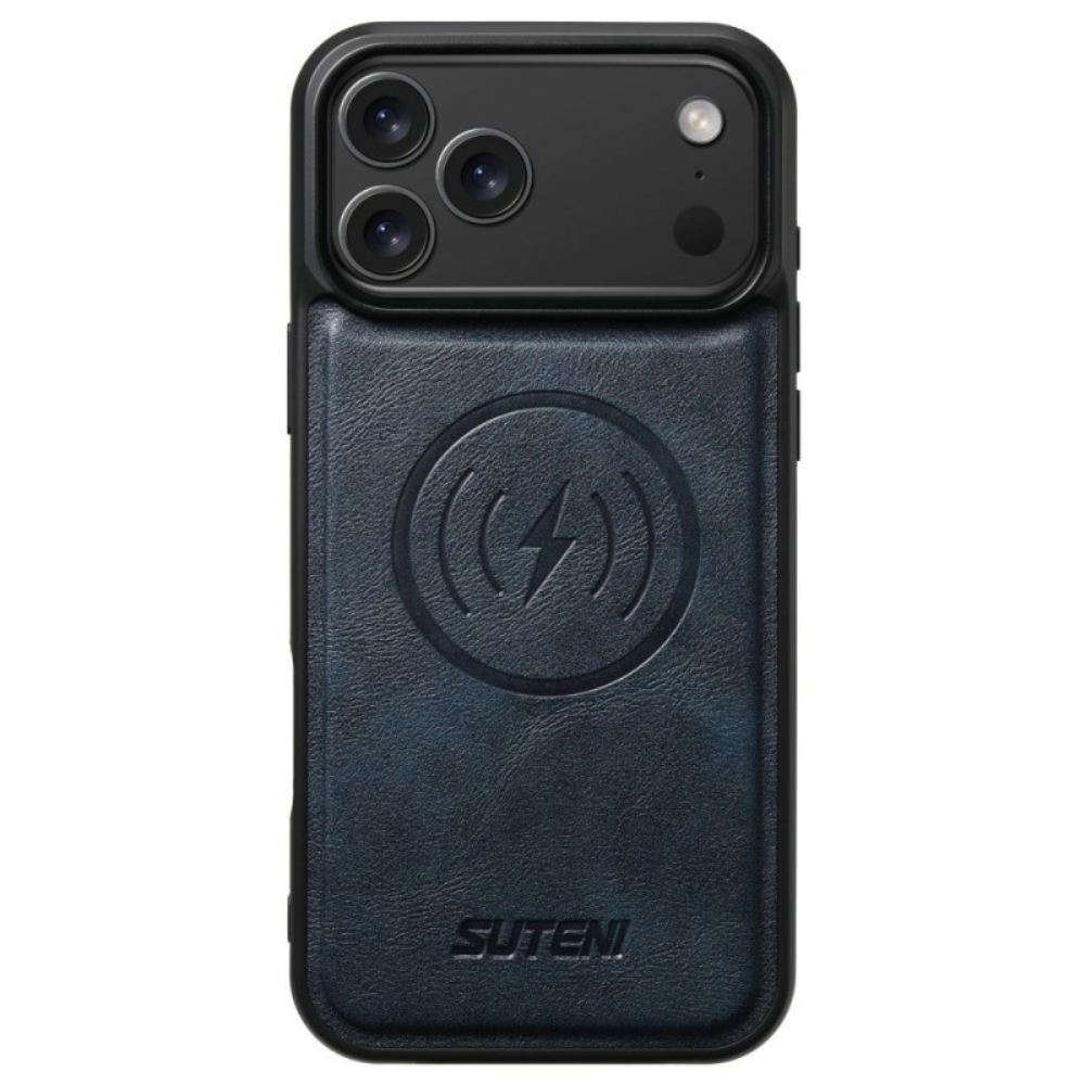 Kryt iPhone 17 Pro Kompatibilní S Magsafe Vintage Kožený Efekt