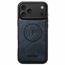 Kryt iPhone 17 Pro Kompatibilní S Magsafe Vintage Kožený Efekt