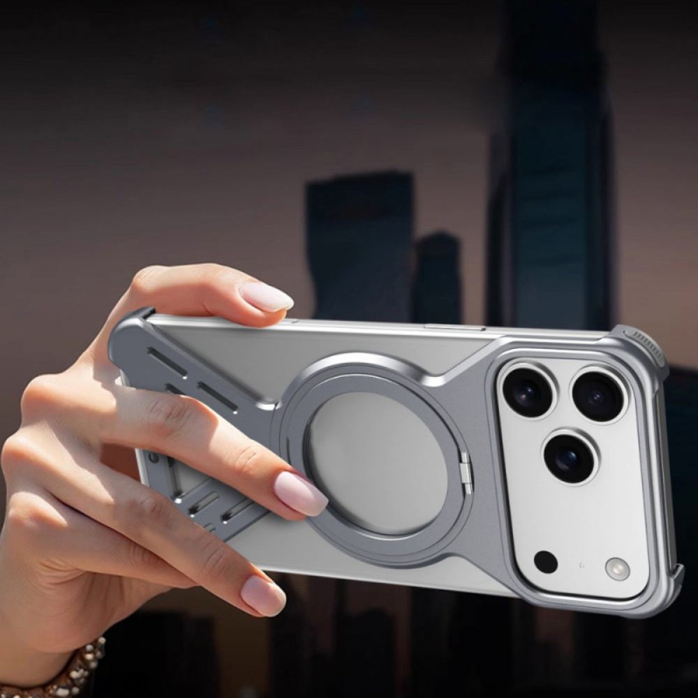 Kryt iPhone 17 Pro Kryty Na Mobil Nárazník Magsafe S Otočným Stojanem