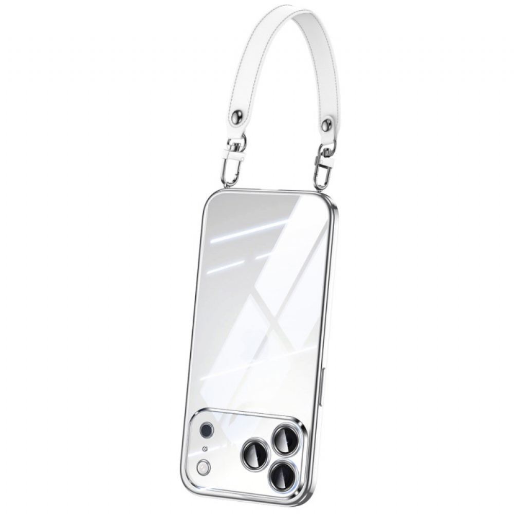 Kryt iPhone 17 Pro Kryty Na Mobil Průhledné S Poutkem Na Zápěstí