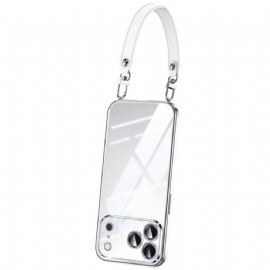 Kryt iPhone 17 Pro Kryty Na Mobil Průhledné S Poutkem Na Zápěstí