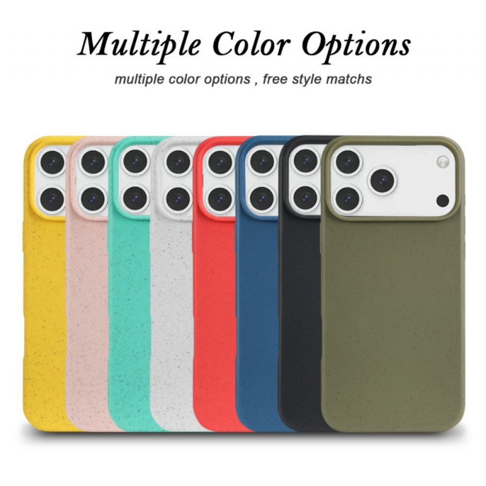 Kryt iPhone 17 Pro Vlákna Z Pšeničné Slámy