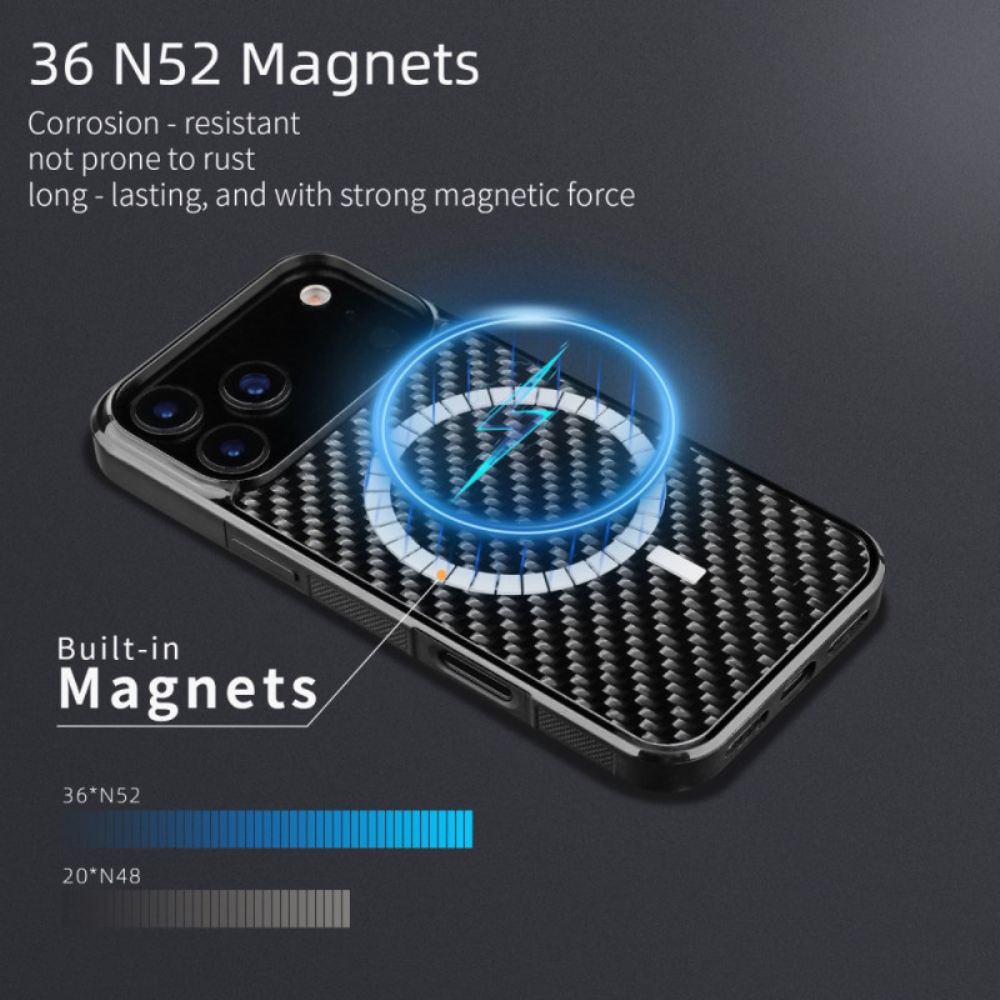 Kryt Na iPhone 17 Pro Aramidová Vlákna Magsafe