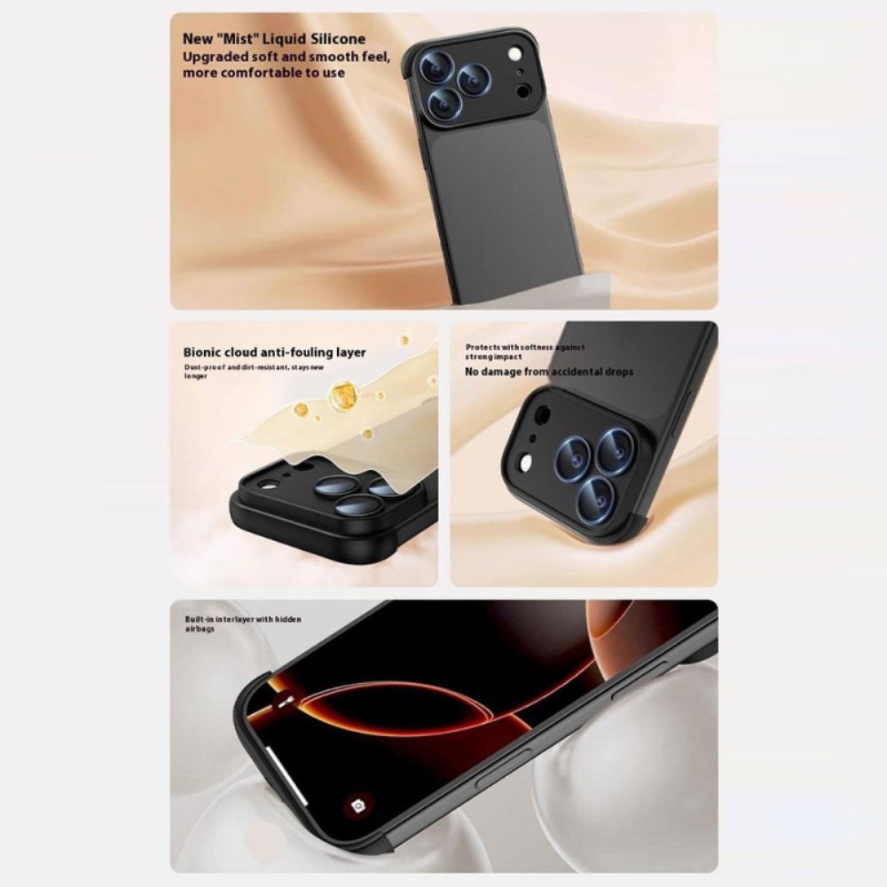 Kryt Na iPhone 17 Pro Bezrámové S Ochranou Rohů A Integrovaným Objektivem