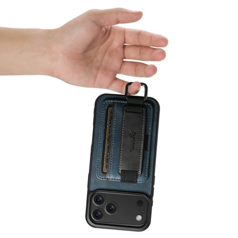 Kryt Na iPhone 17 Pro S Držákem Na Karty V Retro Designu