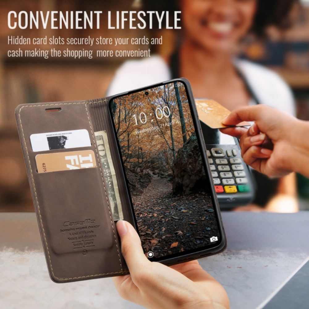 Kožené Pouzdro Folio Na Xiaomi Redmi Note 14 Pro 4g Caseme