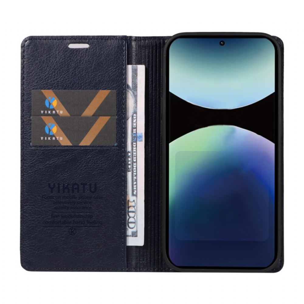 Kožené Pouzdro Folio Na Xiaomi Redmi Note 14 Pro 4g Vintage Yikatu