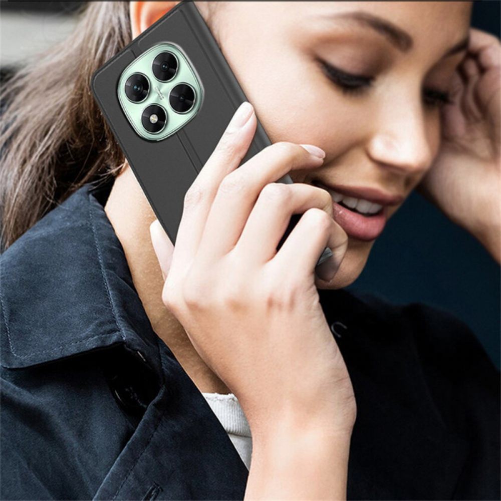 Kožené Pouzdro Folio Xiaomi Redmi Note 14 Pro 4g Držák Na Karty A Stojánek