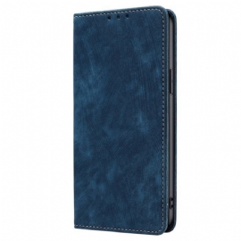 Kožené Pouzdro Folio Xiaomi Redmi Note 14 Pro 4g Rfid Peněženka Se Semišovým Efektem