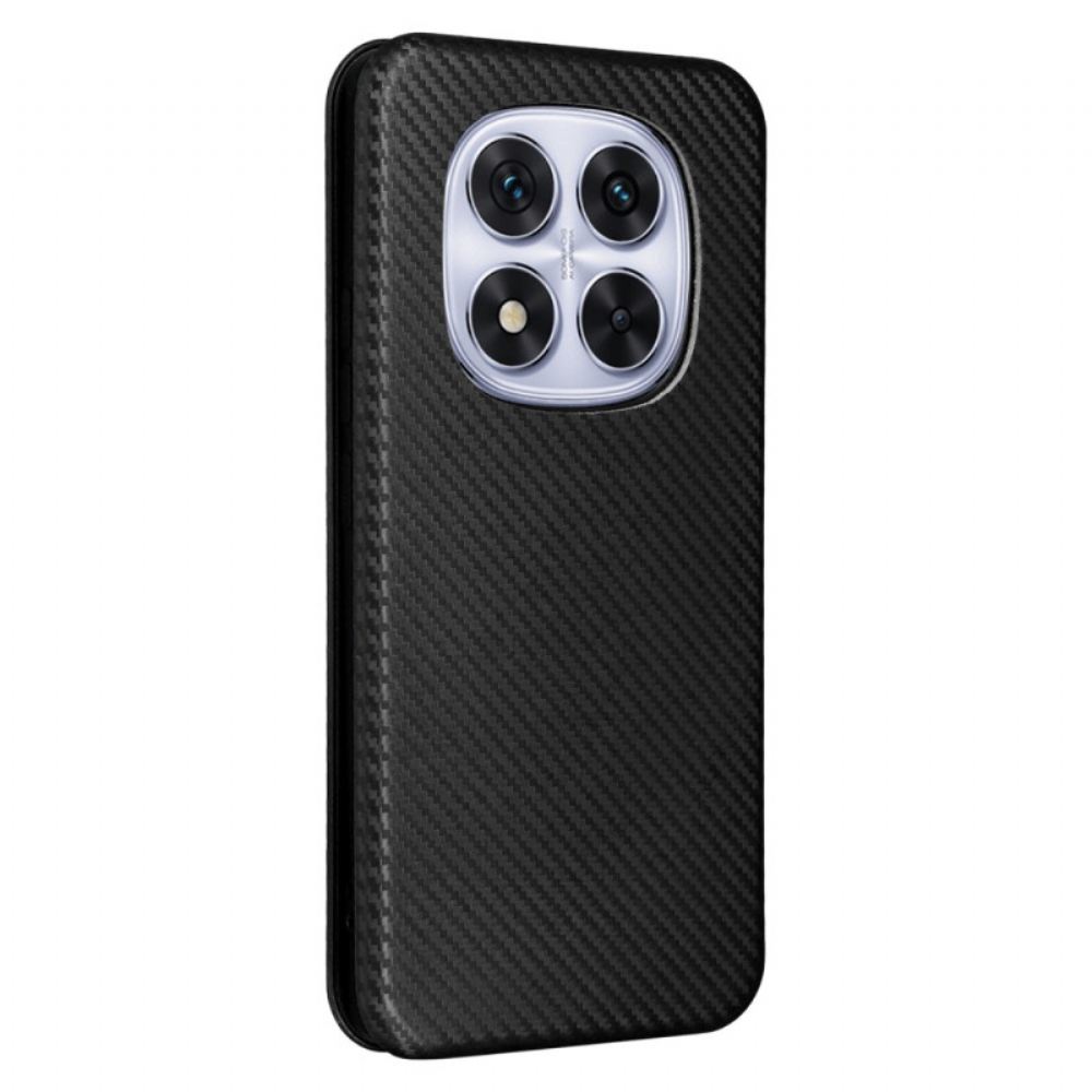 Kožené Pouzdro Folio Xiaomi Redmi Note 14 Pro 4g Uhlíková Vlákna